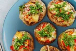 Cheesy Stuffed Mushrooms with Perfect Italiano Perfect Pizza Cheese
