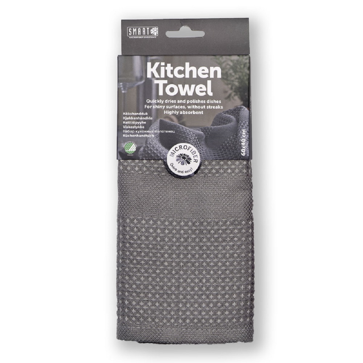 Smart Microfiber System Kitchen Towel Grey NTUC FairPrice