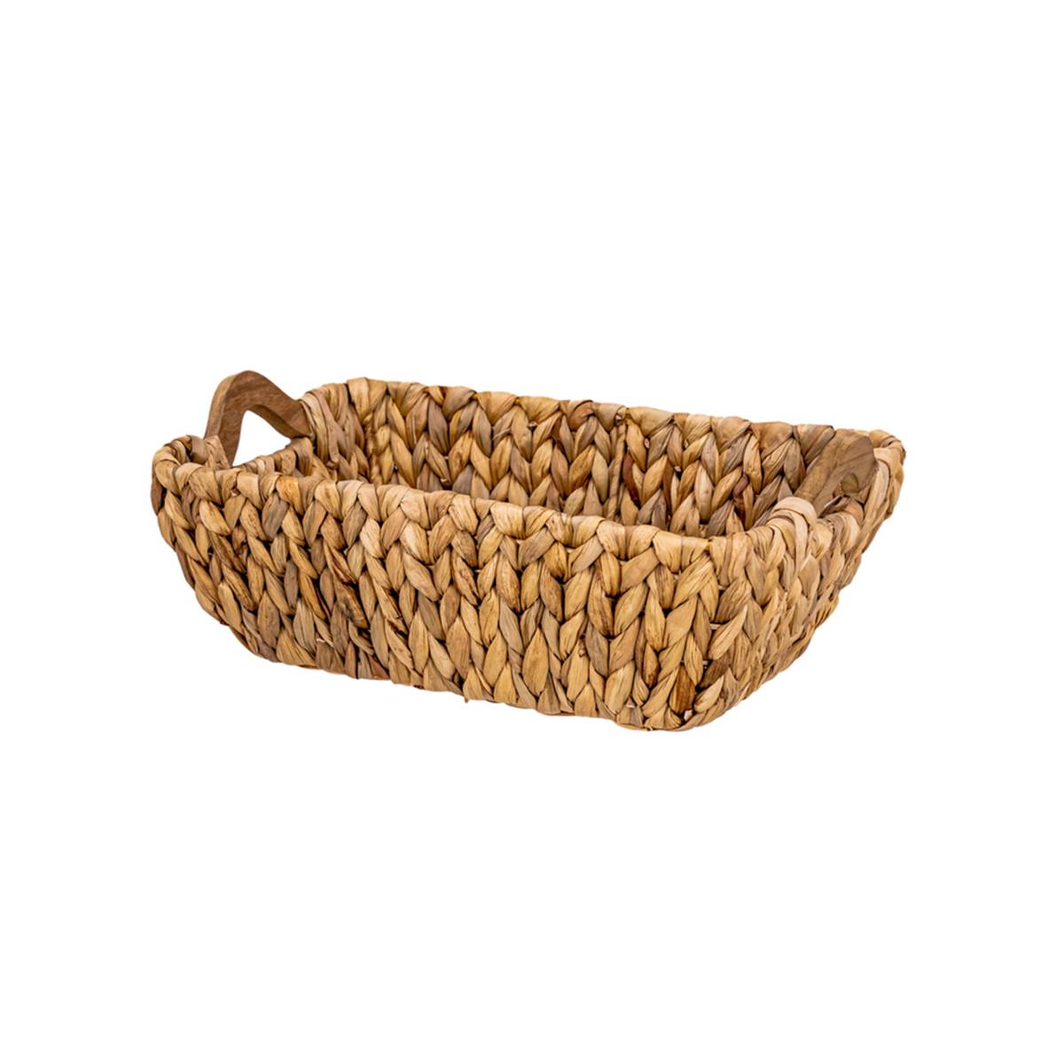 EcoHOUZE Water Hyacinth Wicker Storage Basket (Small) NTUC FairPrice