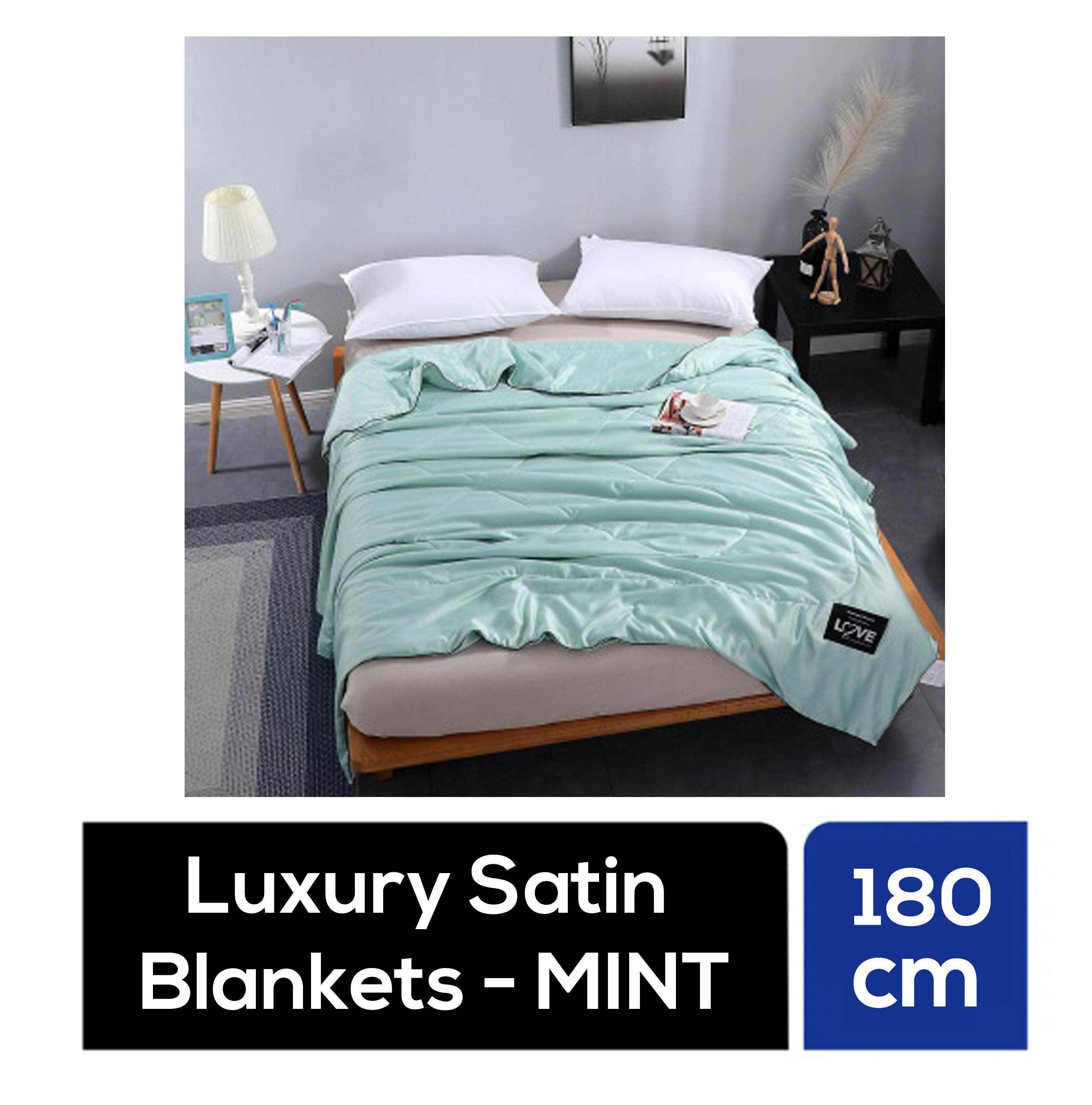 Luxury Satin Blankets Comfortable Beddings Bedsheets Quilt NTUC FairPrice