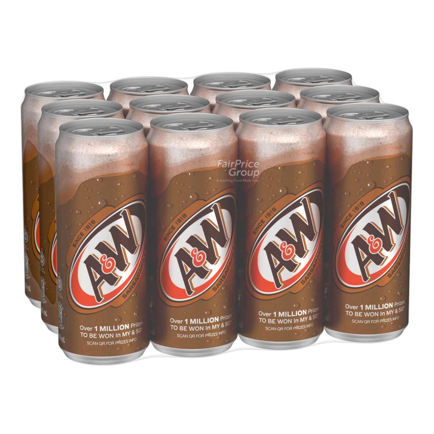 A & W Can Drink - Sarsaparilla Root Beer | NTUC FairPrice