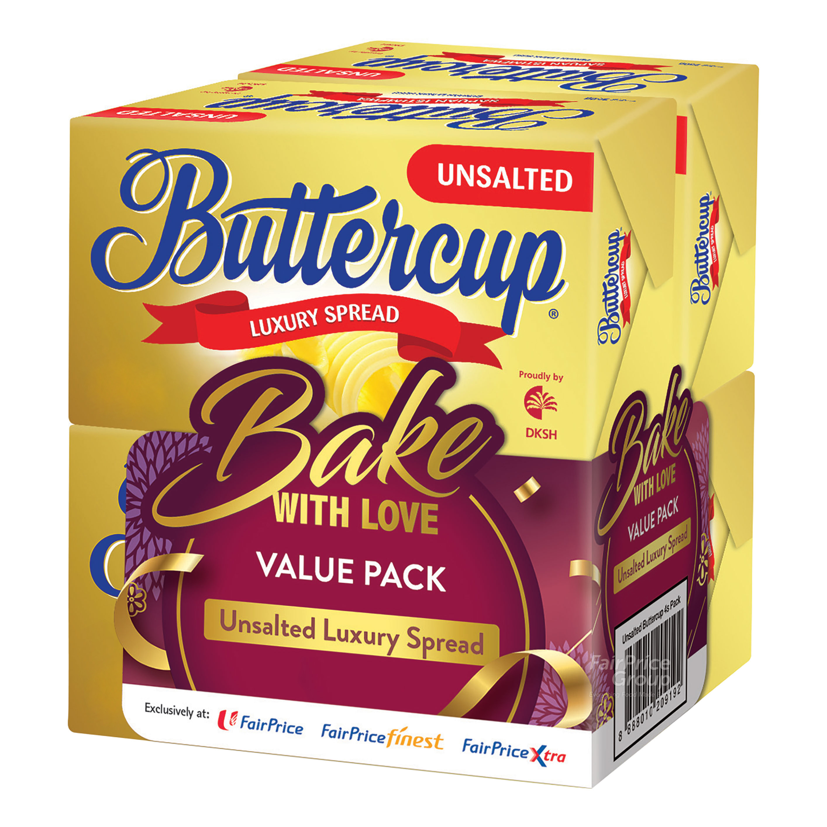 Buttercup Luxury Spread Block Unsalted NTUC FairPrice