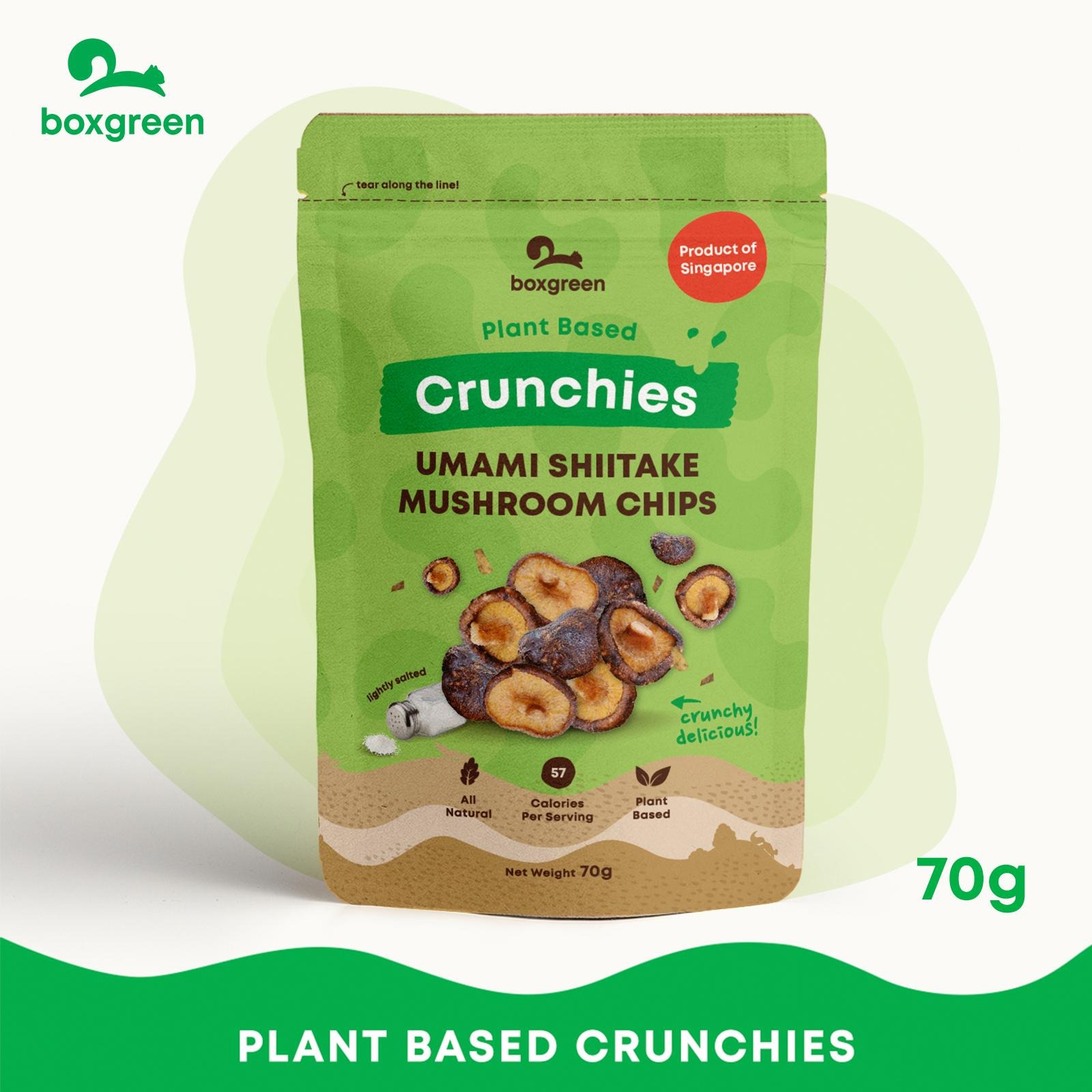 Boxgreen Umami Shiitake Mushroom Chips NTUC FairPrice
