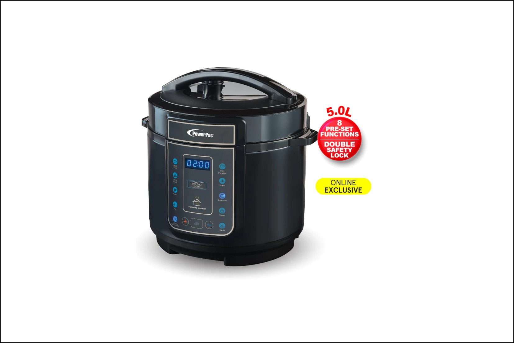 PowerPac (PPC566) Electric Pressure Cooker Double Safety Lock NTUC